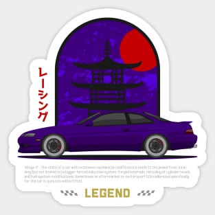 Tuner Purple Soarer SC JDM Sticker